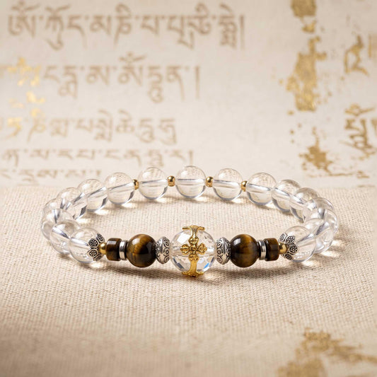 White Crystal Vajra Healing Bracelet