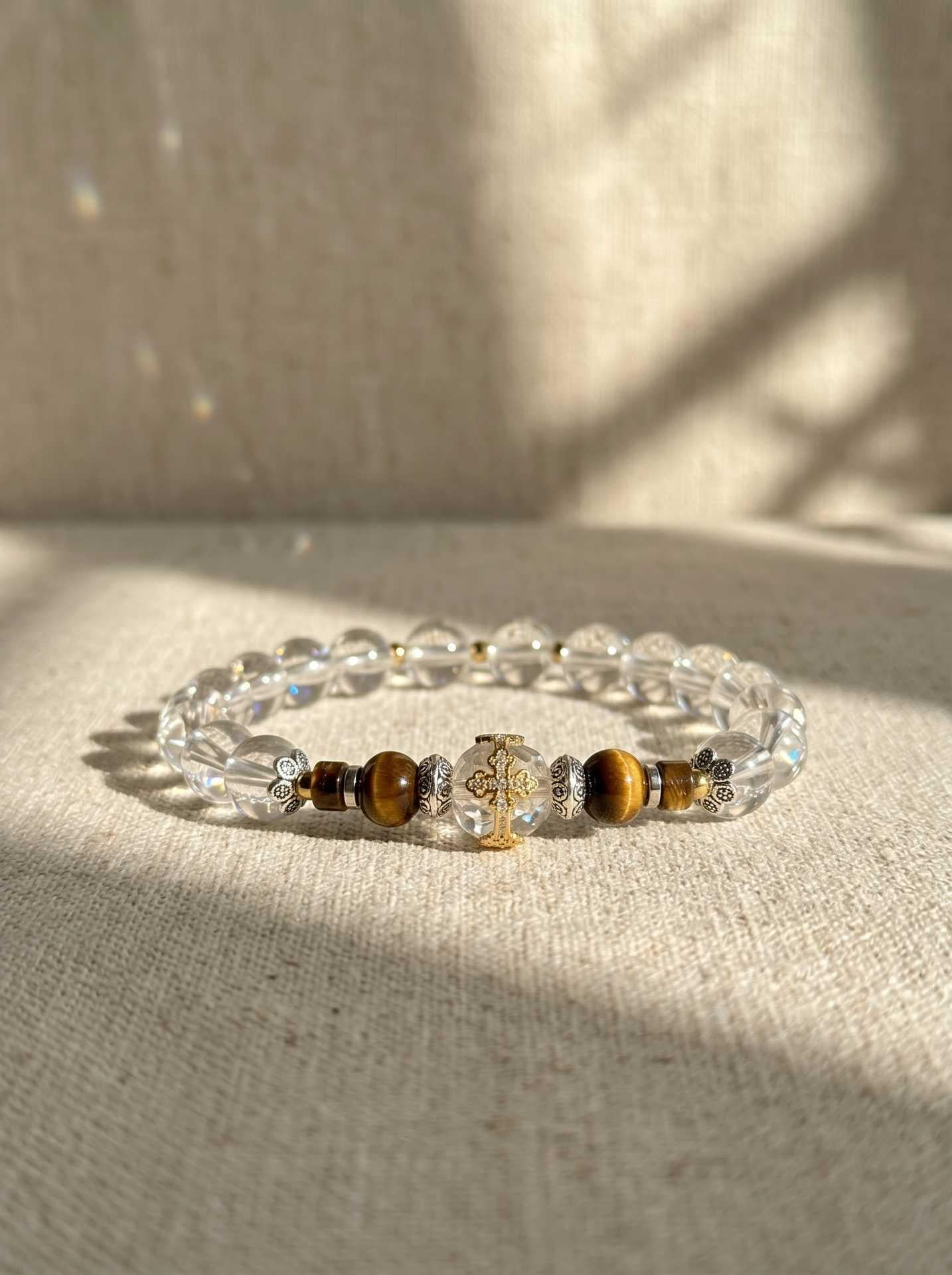 Rose Quartz Vajra Healing Bracelet