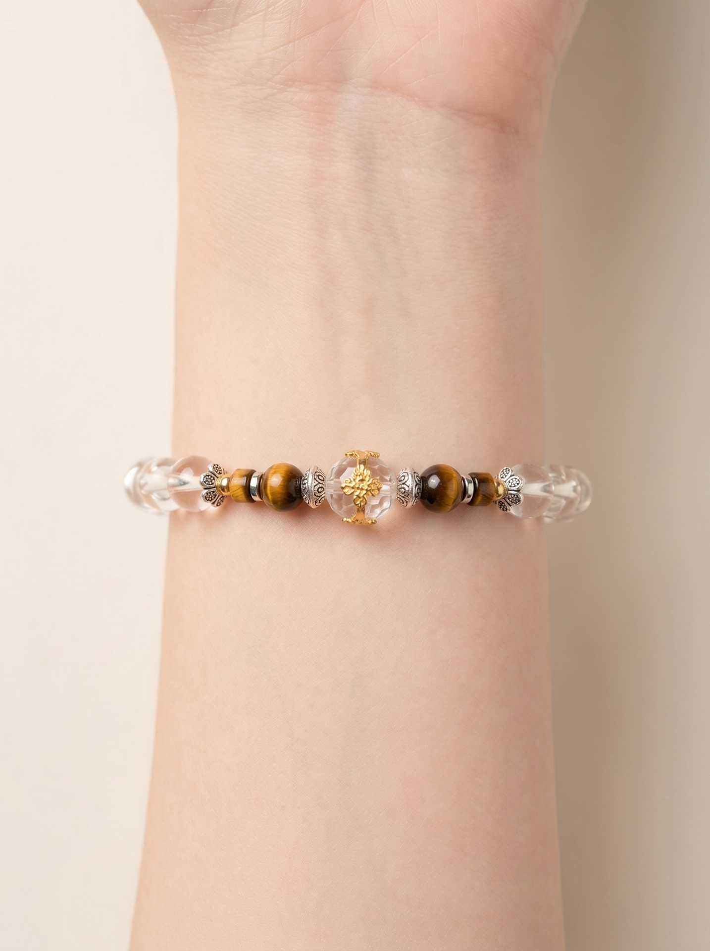 Rose Quartz Vajra Healing Bracelet