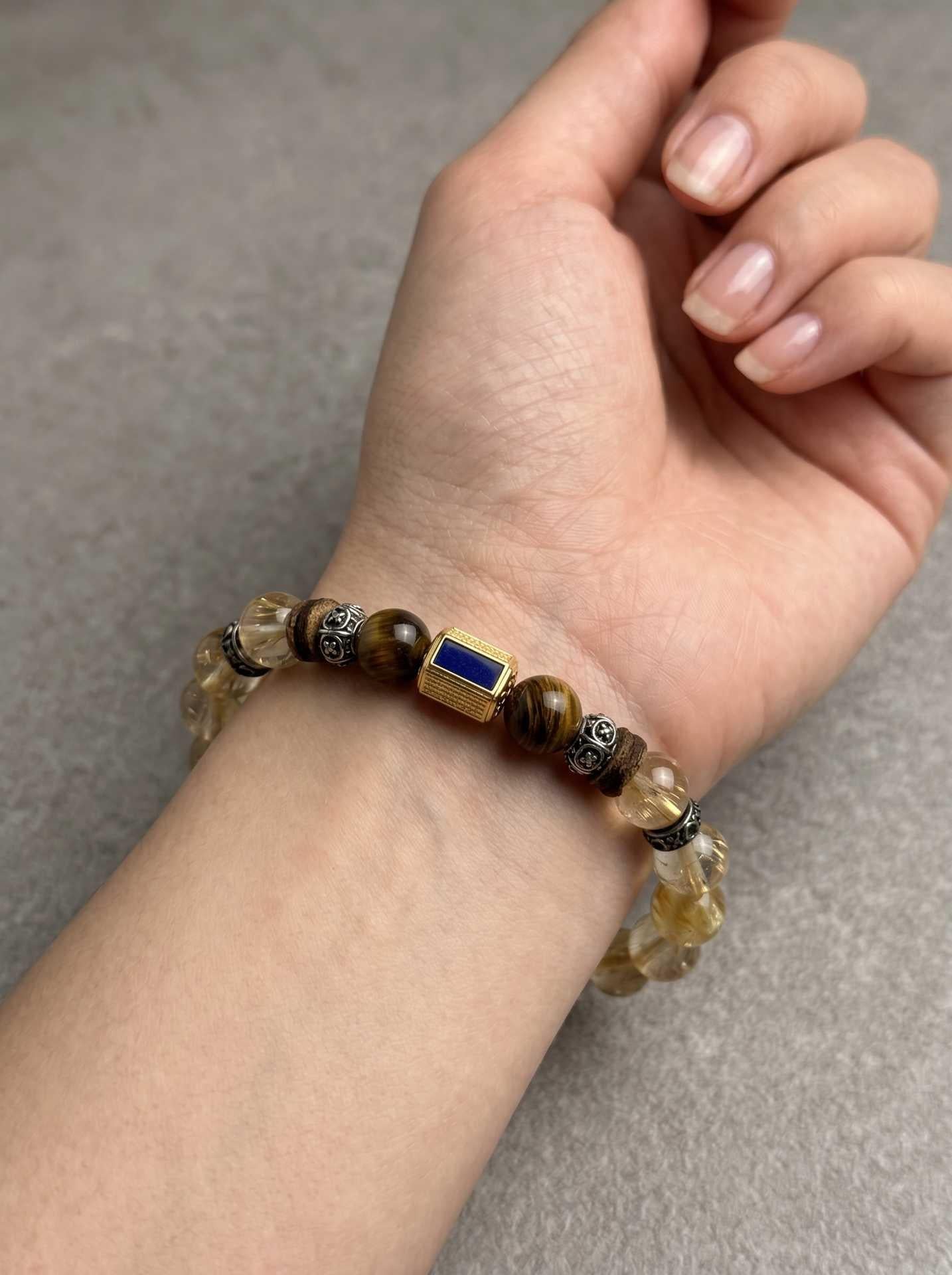 Citrine Tiger Eye Vajra Wealth Bracelet