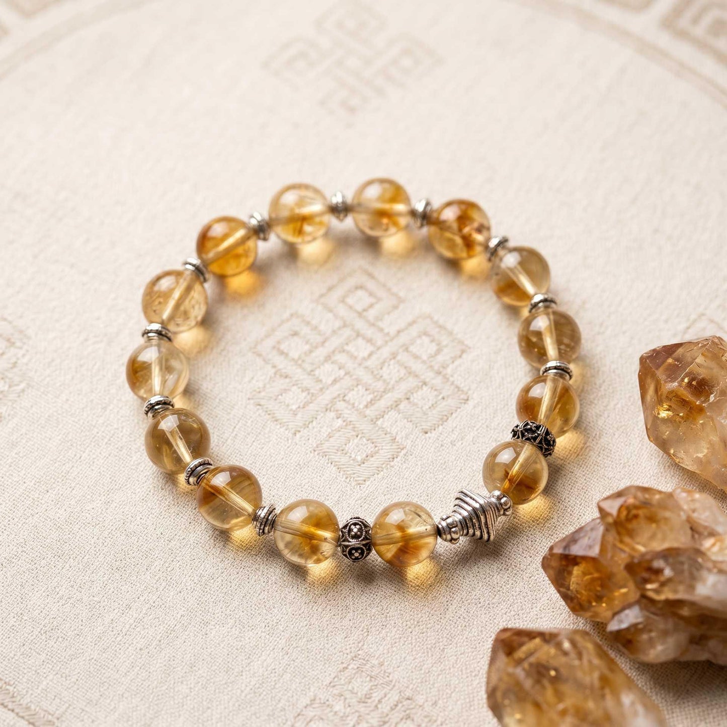 Citrine Loop Vajra Wealth Bracelet
