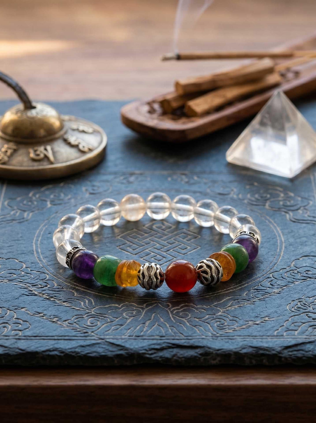 Tibetan Colorful Clear Quartz Purify Bracelet